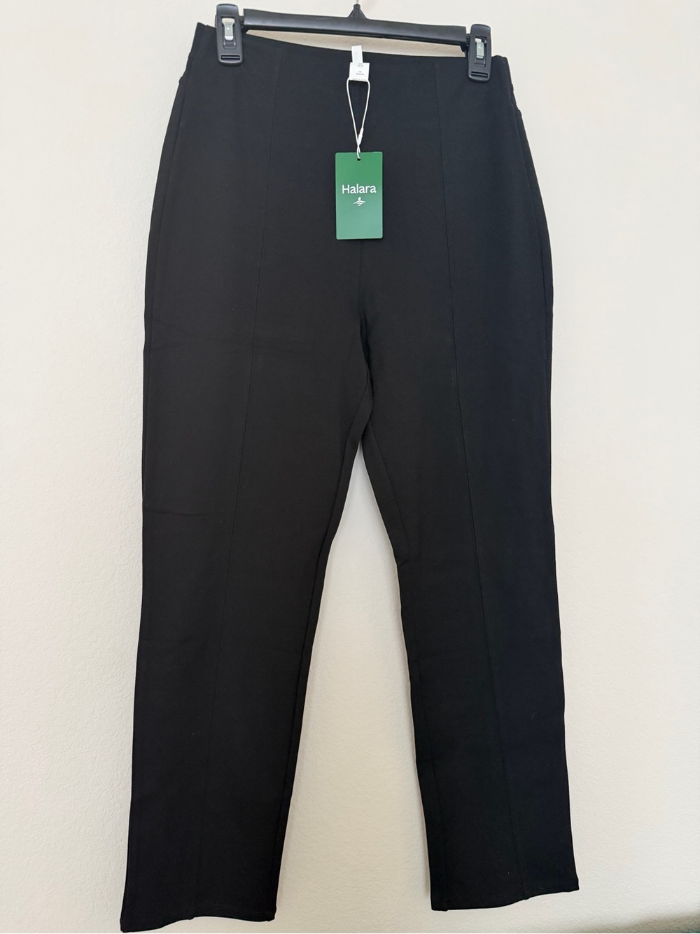 HALARA Men’s Black Seam-Front Stretch Trousers